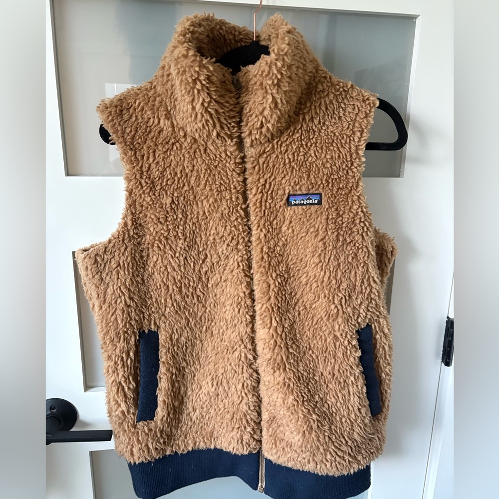 Patagonia Navy and Brown Fleece Vest
